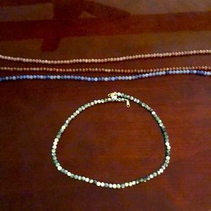 4 pack of beaded necklaces 16 inches